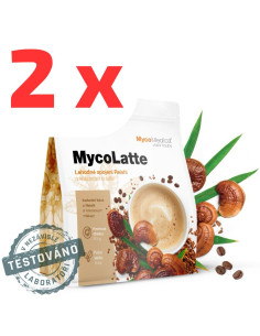 MycoMedica MycoLatte 2 x 15 sáčků instantní káva s Reishi 315 g
