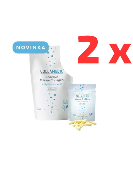 Collamedic Kolagenové kapsle s kyselinou hyaluronovou 2 x 120 kapslí