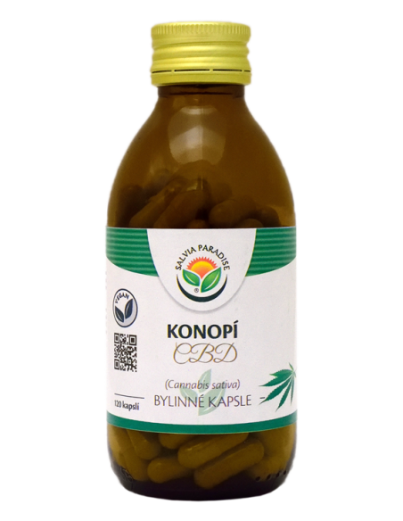 Salvia Paradise Konopí CBD - Cannabis sativa kapsle 120 ks Salvia Paradise Konopí CBD - Cannabis sativa kapsle 120 ks