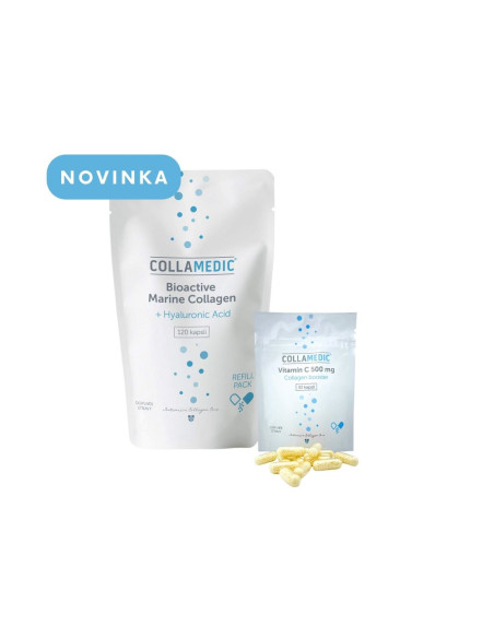 Collamedic Kolagenové kapsle s kyselinou hyaluronovou 120 kapslí - refill