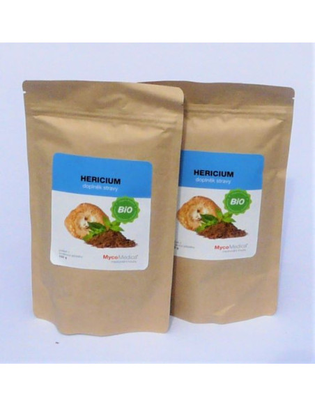 MycoMedica Hericium prášek BIO 2 x 100g